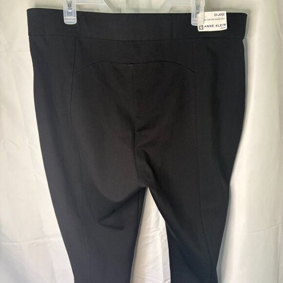 NWT! Anne Klein Black Tummy Control Pointe Pants-Size XXL - Picture 2 of 3
